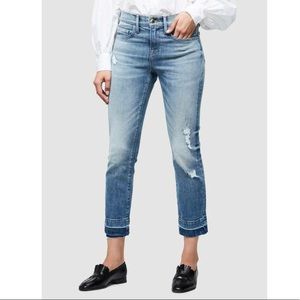 NEW Frame Denim Le Boy Raw Hem Size 27, 28